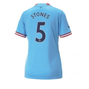 Manchester City John Stones #5 kläder Kvinnor 2022-23 Hemmatröja Kortärmad